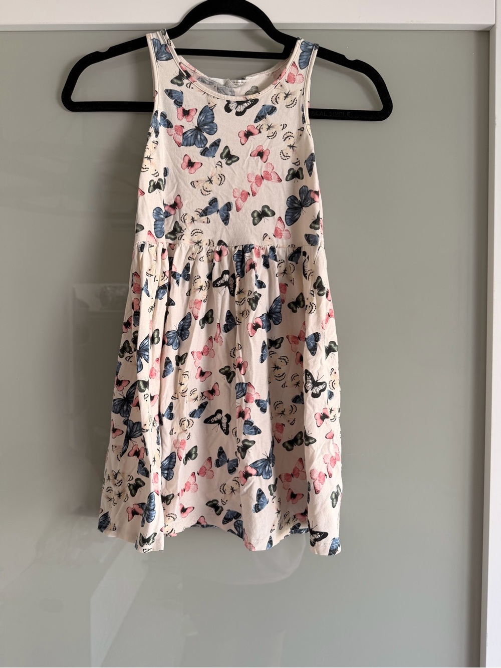 Beautiful Girls' pink Butterfly Print Skirted Dress by HM
